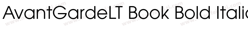 AvantGardeLT Book Bold Italic字体转换